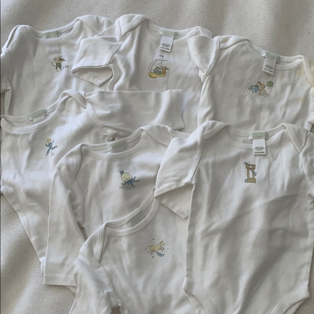 Set of 7 baby onesies!